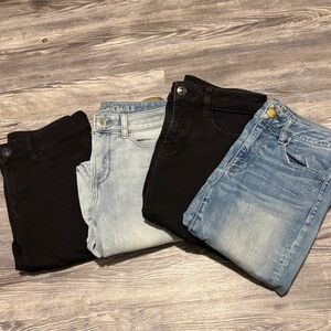 American Eagle Outfitters Women's Hi-rise Jegging lot  - Black blue